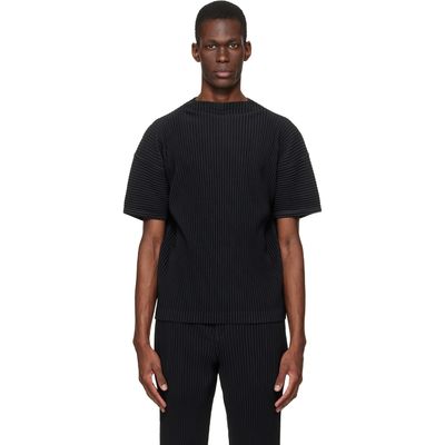 HOMME PLISSÉ ISSEY MIYAKE HOMME PLISSÉ ISSEY MIYAKE Black Monthly Colors March T-shirt