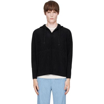 HOMME PLISSÉ ISSEY MIYAKE HOMME PLISSÉ ISSEY MIYAKE Black Monthly Colors October Hoodie