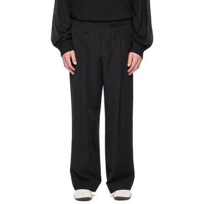 HOMME PLISSÉ ISSEY MIYAKE HOMME PLISSÉ ISSEY MIYAKE Black Opacity Trousers