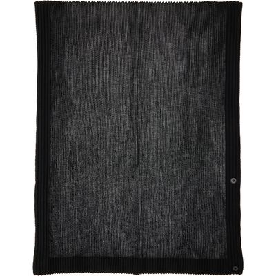 HOMME PLISSÉ ISSEY MIYAKE HOMME PLISSÉ ISSEY MIYAKE Black Rustic Mesh Scarf