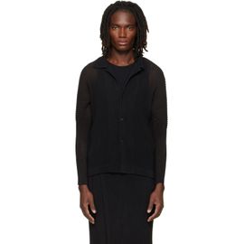 HOMME PLISSÉ ISSEY MIYAKE HOMME PLISSÉ ISSEY MIYAKE Black Rustic Mesh Shirt