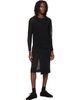 HOMME PLISSÉ ISSEY MIYAKE HOMME PLISSÉ ISSEY MIYAKE Black Rustic Mesh Shirt - 4