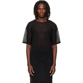 HOMME PLISSÉ ISSEY MIYAKE HOMME PLISSÉ ISSEY MIYAKE Black Rustic Mesh T-shirt