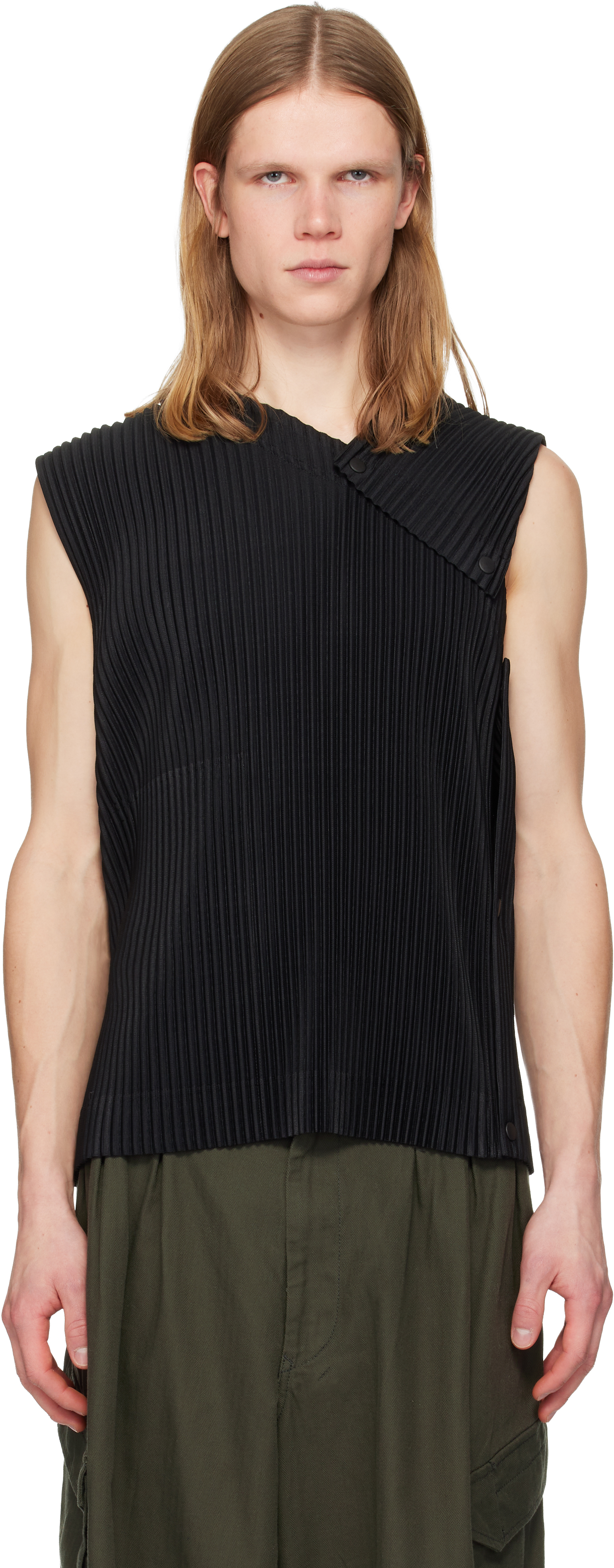 HOMME PLISSÉ ISSEY MIYAKE - Black Stone Cloud Tank Top