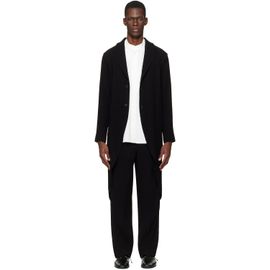 HOMME PLISSÉ ISSEY MIYAKE HOMME PLISSÉ ISSEY MIYAKE Black Tuxedo Pleats Coat
