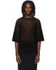 HOMME PLISSÉ ISSEY MIYAKE HOMME PLISSÉ ISSEY MIYAKE Black Washi Framework-T T-shirt - 1