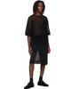 HOMME PLISSÉ ISSEY MIYAKE HOMME PLISSÉ ISSEY MIYAKE Black Washi Framework-T T-shirt - 4