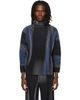 HOMME PLISSÉ ISSEY MIYAKE HOMME PLISSÉ ISSEY MIYAKE Blue & Black Blend Of Lights T-shirt - 1