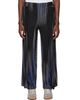 HOMME PLISSÉ ISSEY MIYAKE HOMME PLISSÉ ISSEY MIYAKE Blue & Black Blend Of Lights Trousers - 1