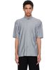 HOMME PLISSÉ ISSEY MIYAKE HOMME PLISSÉ ISSEY MIYAKE Blue Stripe Jersey Shirt - 1
