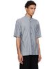 HOMME PLISSÉ ISSEY MIYAKE HOMME PLISSÉ ISSEY MIYAKE Blue Stripe Jersey Shirt - 2