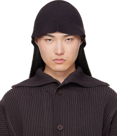 HOMME PLISSÉ ISSEY MIYAKE HOMME PLISSÉ ISSEY MIYAKE Brown Crochet Hat