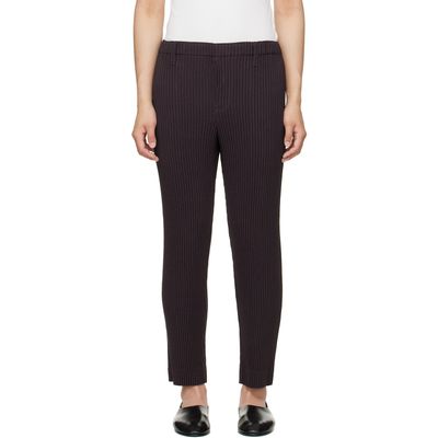 HOMME PLISSÉ ISSEY MIYAKE HOMME PLISSÉ ISSEY MIYAKE Brown Linen Like Trousers