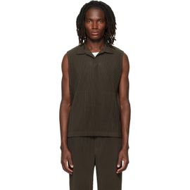 HOMME PLISSÉ ISSEY MIYAKE HOMME PLISSÉ ISSEY MIYAKE Brown Monthly Colors July Polo