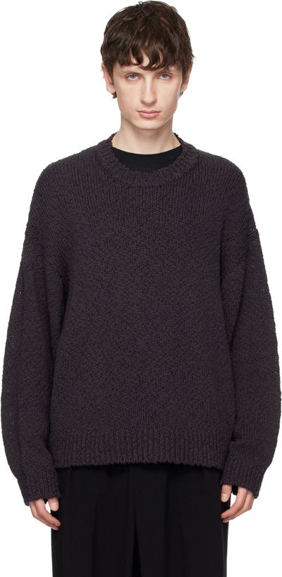 HOMME PLISSÉ ISSEY MIYAKE HOMME PLISSÉ ISSEY MIYAKE Brown Risotto Knit Sweater