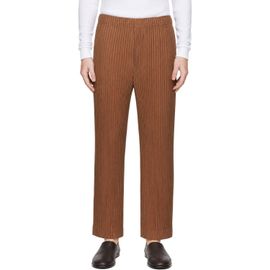 HOMME PLISSÉ ISSEY MIYAKE HOMME PLISSÉ ISSEY MIYAKE Brown September Color Pleats 2 Trousers