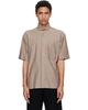 HOMME PLISSÉ ISSEY MIYAKE HOMME PLISSÉ ISSEY MIYAKE Brown Stripe Jersey Shirt - 1