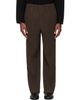 HOMME PLISSÉ ISSEY MIYAKE HOMME PLISSÉ ISSEY MIYAKE Brown Tuxedo Pleats Trousers - 1