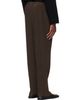 HOMME PLISSÉ ISSEY MIYAKE HOMME PLISSÉ ISSEY MIYAKE Brown Tuxedo Pleats Trousers - 3