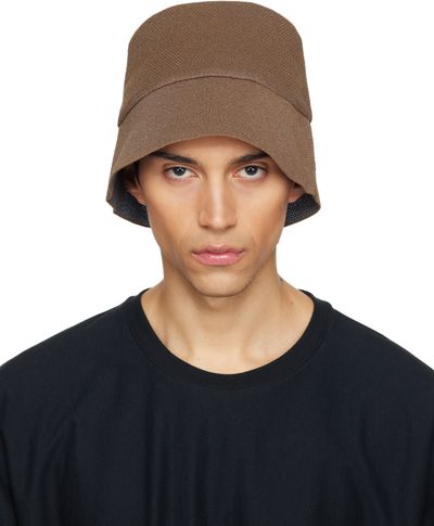 HOMME PLISSÉ ISSEY MIYAKE HOMME PLISSÉ ISSEY MIYAKE Brown Washi Bucket Hat