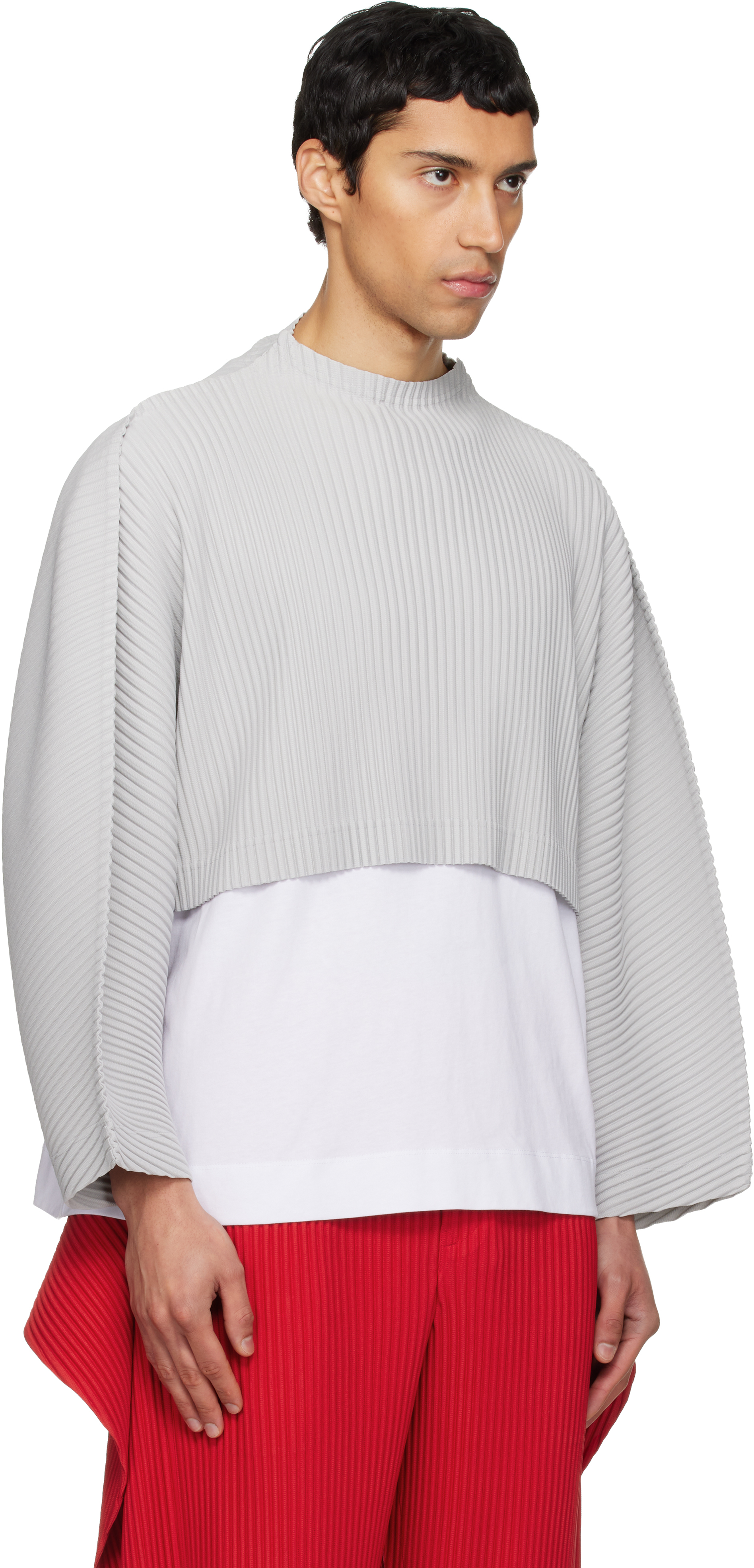 HOMME PLISSÉ ISSEY MIYAKE - Gray Color Pleats 1 Top