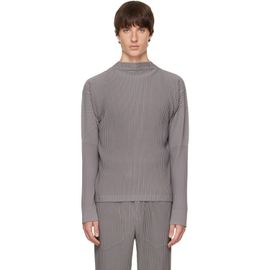 HOMME PLISSÉ ISSEY MIYAKE HOMME PLISSÉ ISSEY MIYAKE Gray Monthly Colors October Top