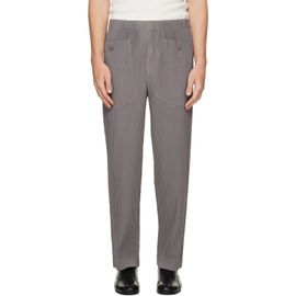 HOMME PLISSÉ ISSEY MIYAKE HOMME PLISSÉ ISSEY MIYAKE Gray Monthly Colors October Trousers