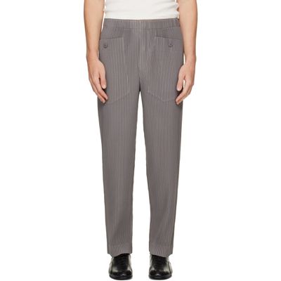 HOMME PLISSÉ ISSEY MIYAKE HOMME PLISSÉ ISSEY MIYAKE Gray Monthly Colors October Trousers