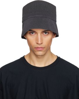 HOMME PLISSÉ ISSEY MIYAKE HOMME PLISSÉ ISSEY MIYAKE Gray Washi Bucket Hat
