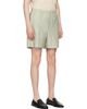 HOMME PLISSÉ ISSEY MIYAKE HOMME PLISSÉ ISSEY MIYAKE Green & Beige Stripe Jersey Shorts - 2