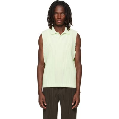 HOMME PLISSÉ ISSEY MIYAKE HOMME PLISSÉ ISSEY MIYAKE Green Monthly Colors July Polo