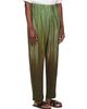 HOMME PLISSÉ ISSEY MIYAKE HOMME PLISSÉ ISSEY MIYAKE Green Paint Brush Close-Up Trousers - 2