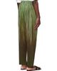 HOMME PLISSÉ ISSEY MIYAKE HOMME PLISSÉ ISSEY MIYAKE Green Paint Brush Close-Up Trousers - 3