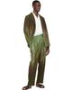 HOMME PLISSÉ ISSEY MIYAKE HOMME PLISSÉ ISSEY MIYAKE Green Paint Brush Close-Up Trousers - 4