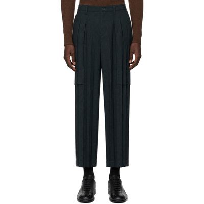 HOMME PLISSÉ ISSEY MIYAKE HOMME PLISSÉ ISSEY MIYAKE Green September Edge Trousers
