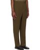 HOMME PLISSÉ ISSEY MIYAKE HOMME PLISSÉ ISSEY MIYAKE Khaki Tuxedo Pleats Trousers - 2