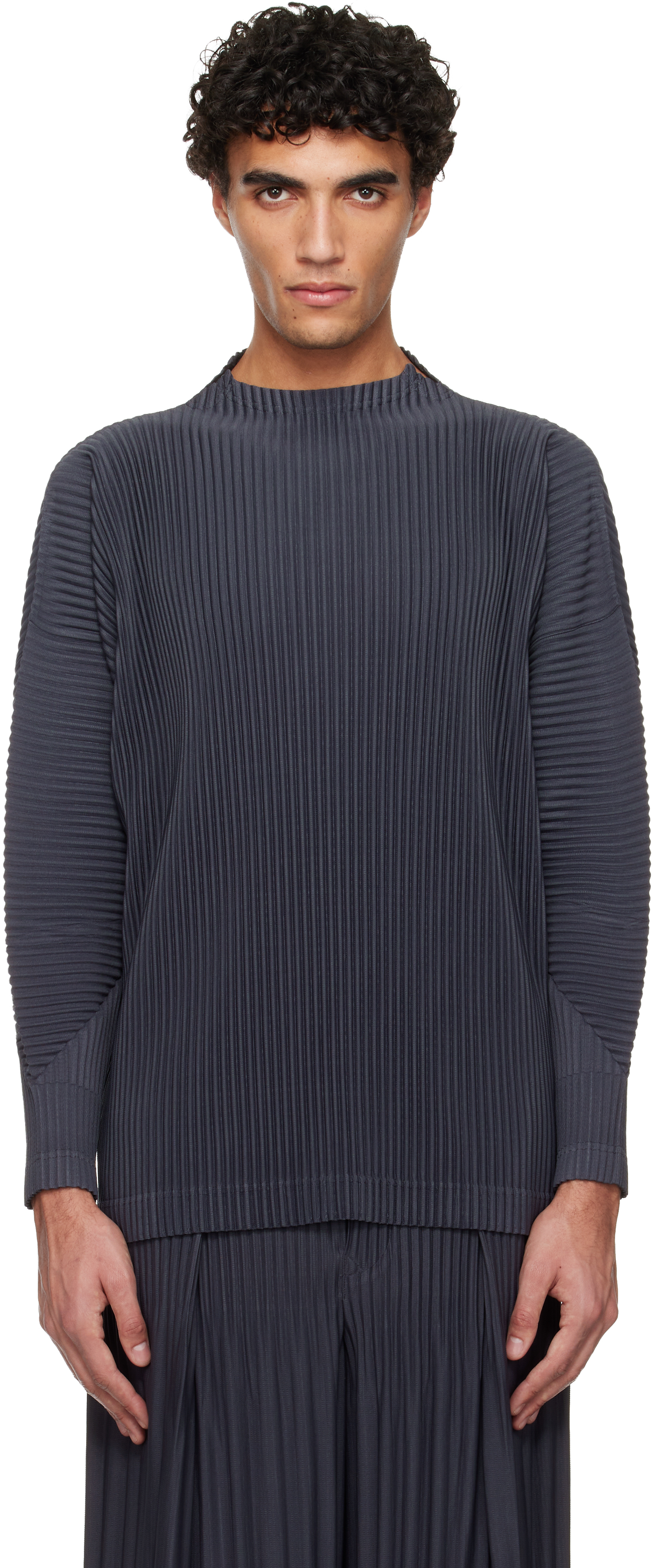 HOMME PLISSÉ ISSEY MIYAKE - Navy Monthly Colors December Top