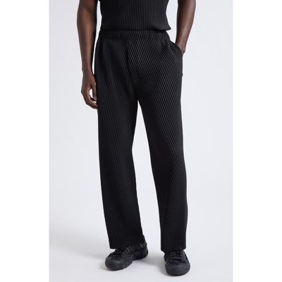 Homme Plissé Issey Miyake Homme Plissé Issey Miyake Slash Diagonal Pleated Pants