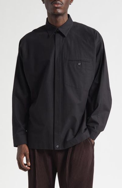 Homme Plissé Issey Miyake Homme Plissé Issey Miyake Streamlined Cotton Button-Up Shirt