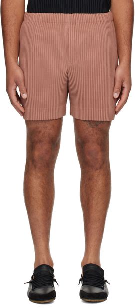 HOMME PLISSÉ ISSEY MIYAKE HOMME PLISSÉ ISSEY MIYAKE Tan Monthly Color July Shorts