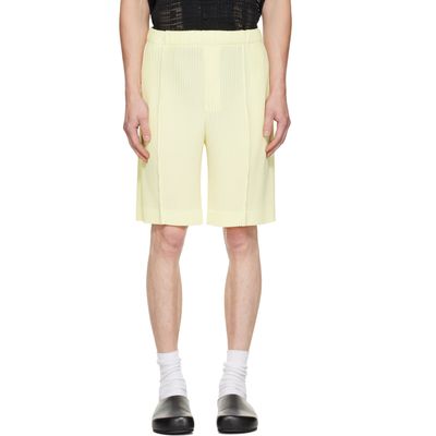 HOMME PLISSÉ ISSEY MIYAKE HOMME PLISSÉ ISSEY MIYAKE Yellow Monthly Colors August Shorts