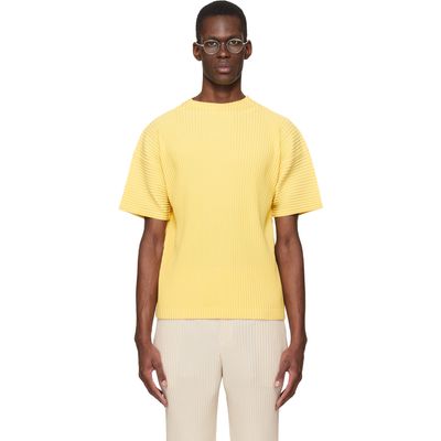 HOMME PLISSÉ ISSEY MIYAKE HOMME PLISSÉ ISSEY MIYAKE Yellow Monthly Colors March T-shirt