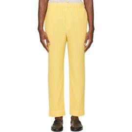 HOMME PLISSÉ ISSEY MIYAKE HOMME PLISSÉ ISSEY MIYAKE Yellow Monthly Colors March Trousers