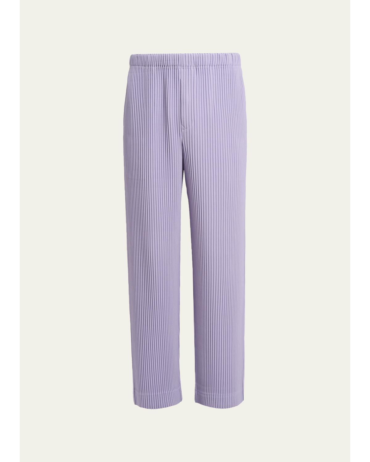 Homme Plissé Issey Miyake - Men's Pleated Straight Leg Pull-On Pants