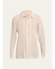Homme Plissé Issey Miyake Men's Rustic Mesh Button-Down Shirt - 1