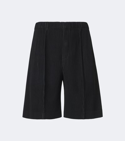 Homme Plisse Issey Miyake Homme Plissé Issey Miyake Monthly Colors: August pleated Bermuda shorts