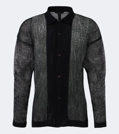 Homme Plisse Issey Miyake Homme Plissé Issey Miyake Rustic Mesh pleated shirt
