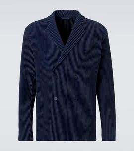 Homme Plisse Issey Miyake Homme PlissÃ© Issey Miyake Tailored Pleats 1 double-breasted blazer