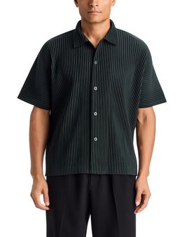 Homme Plisse Issey Miyake Homme PLISSE Issey Miyake Monthly Colors: August Short Sleeve Button Up Shirt