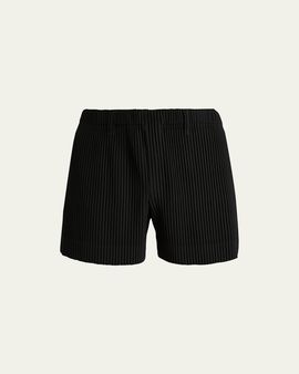 Homme Plisse Issey Miyake Men's Tailored Pleats 3 Mini Shorts